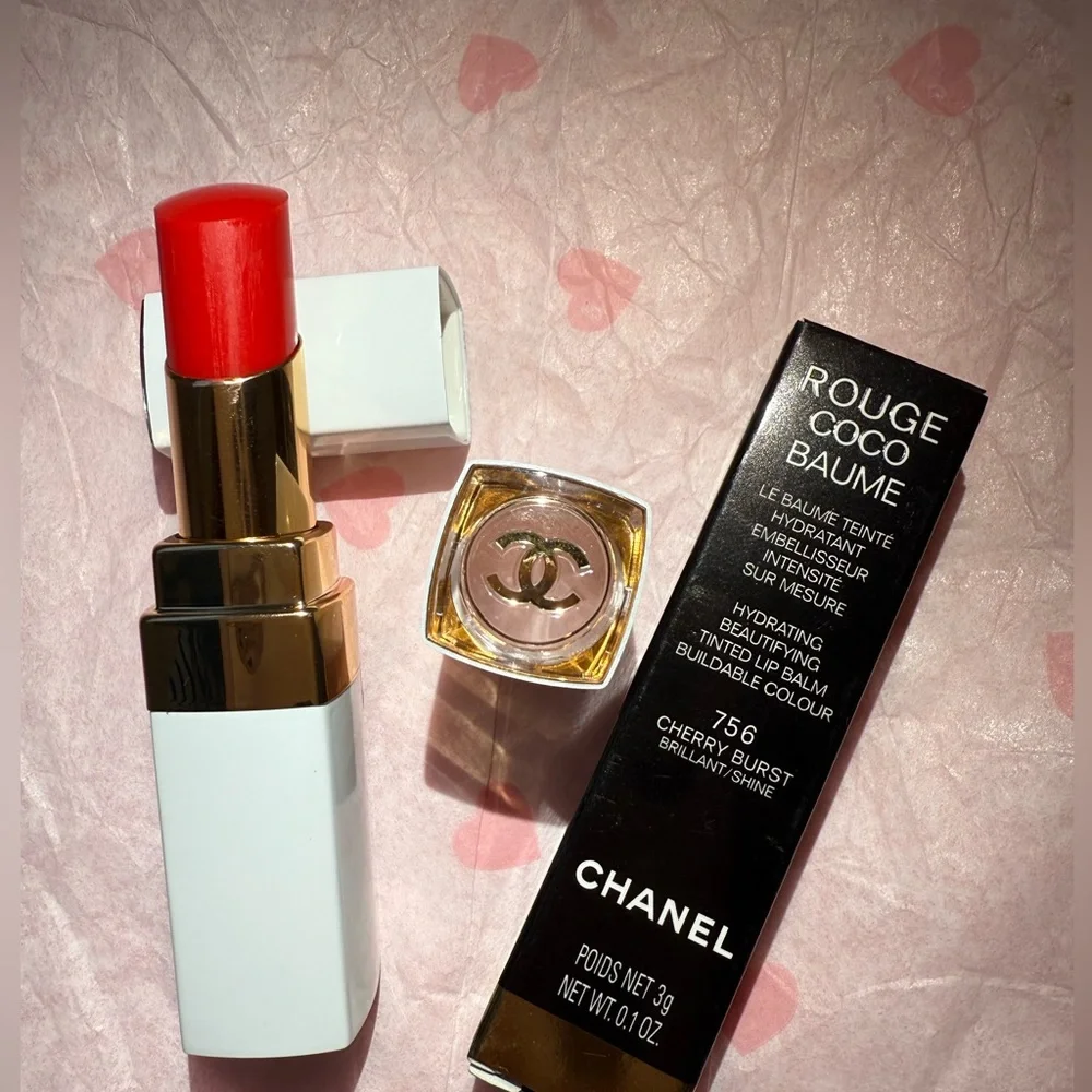 Chanel Rouge Coco Baume in 756 Cherry Burst Hydrating tinted lip balm